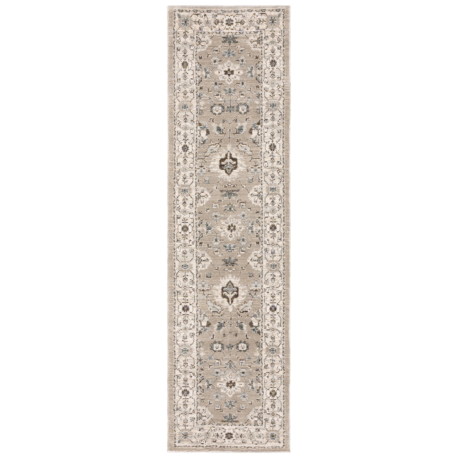 Andorra 8930L Beige Floral Rug