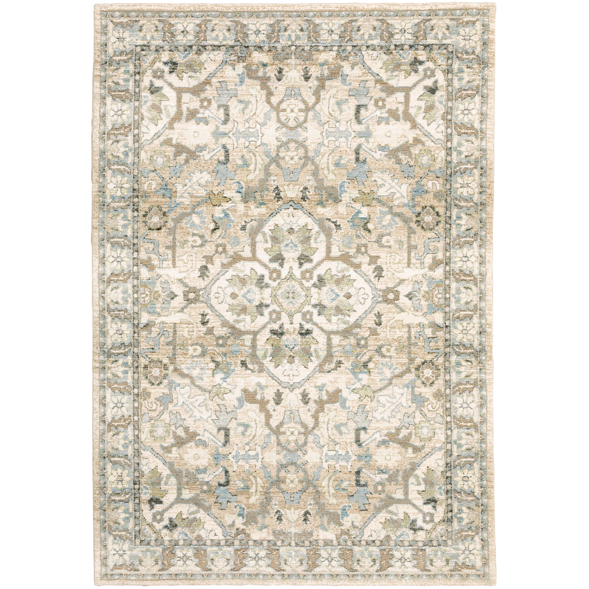 Andorra 9818G Beige Medallion Rug