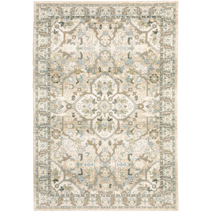 Andorra 9818G Beige Medallion Rug