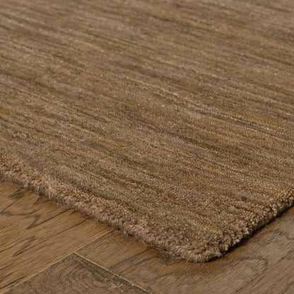 Aniston Solid Tan/ Tan Cut Pile Rug