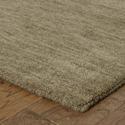 Aniston Solid Slate/ Slate Cut Pile Rug