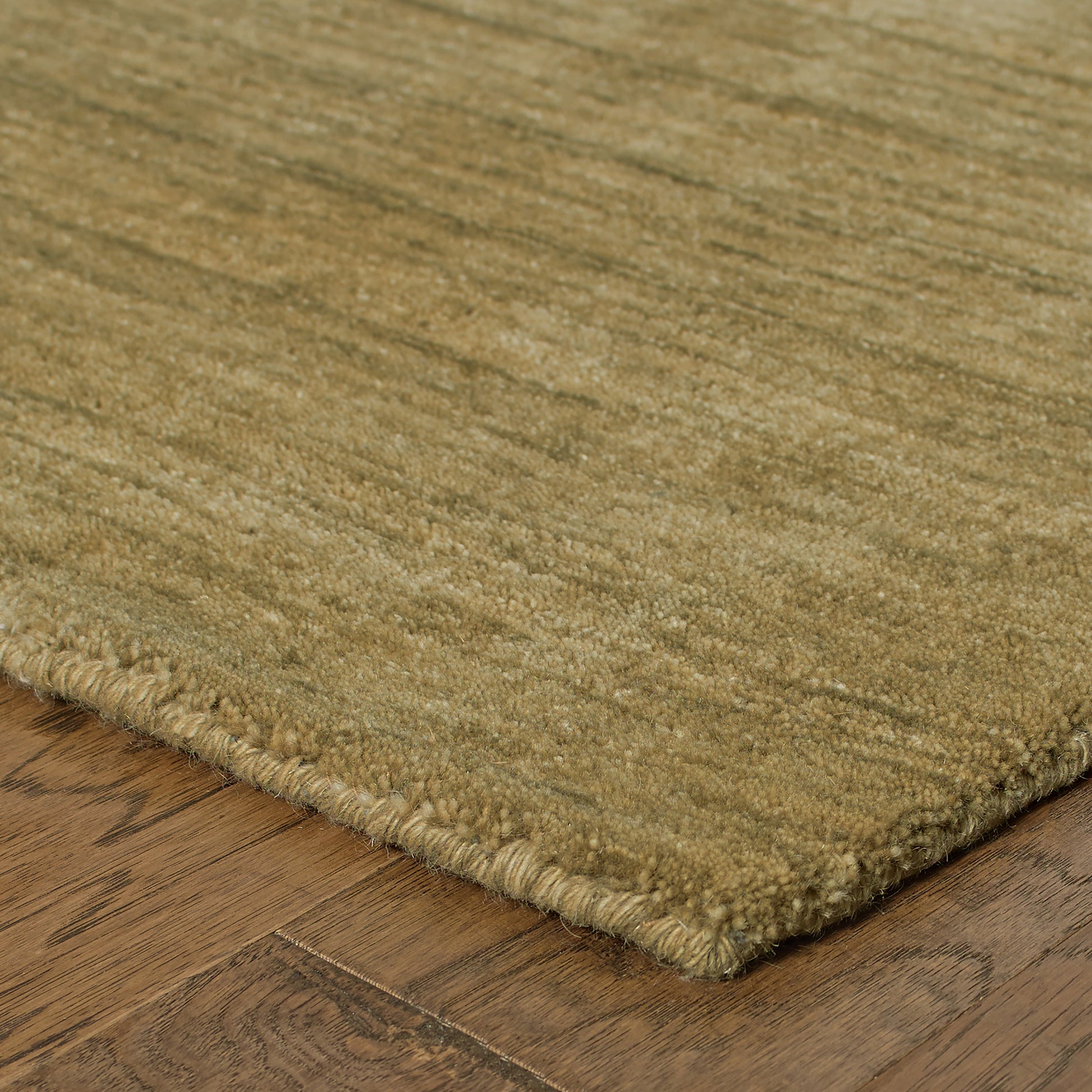 Aniston Solid Gold/ Gold Cut Pile Rug