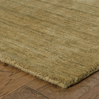 Aniston Solid Gold/ Gold Cut Pile Rug