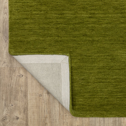 Aniston Ii Solid Green/ Green Cut Pile Rug