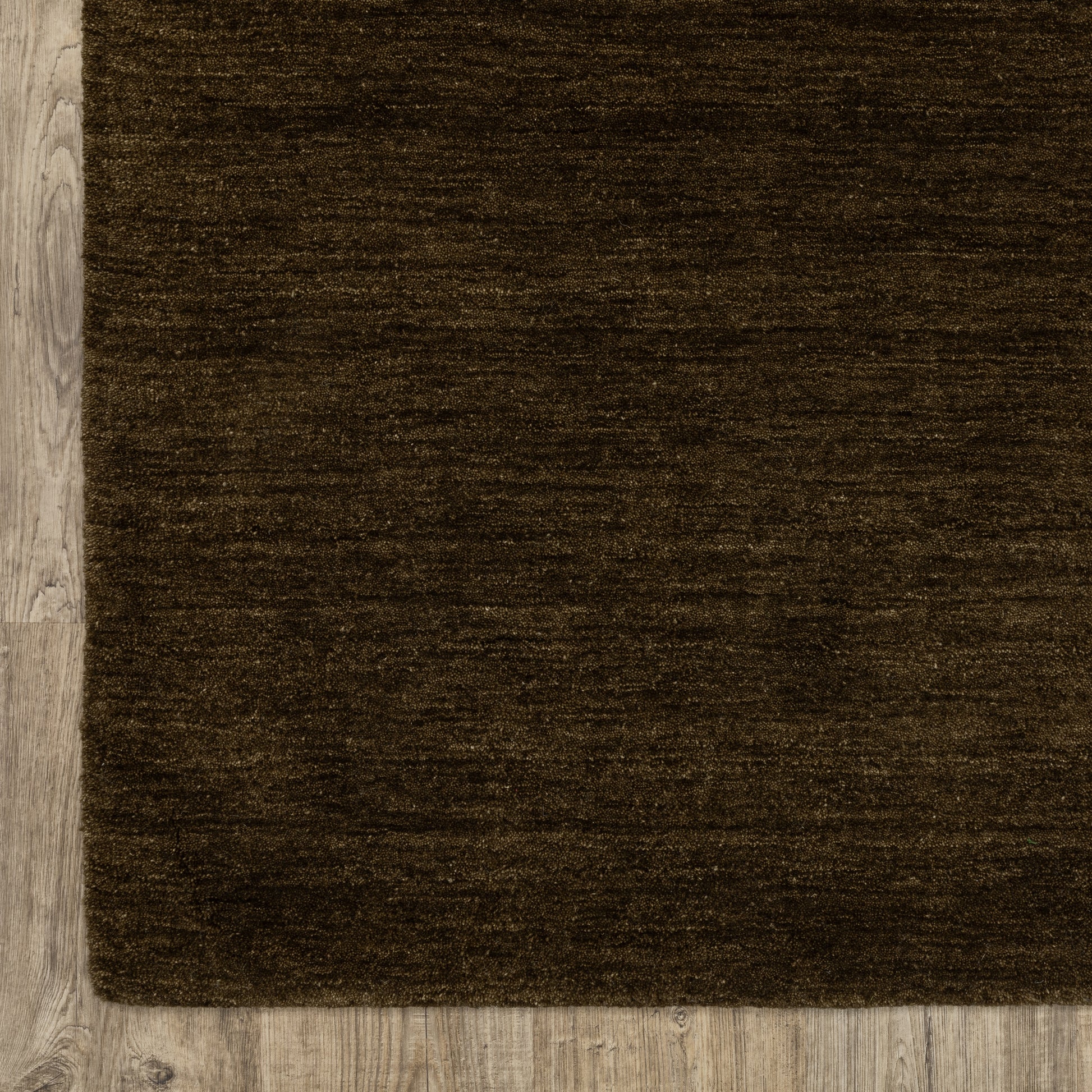 Aniston Ii Solid Brown/ Brown Cut Pile Rug
