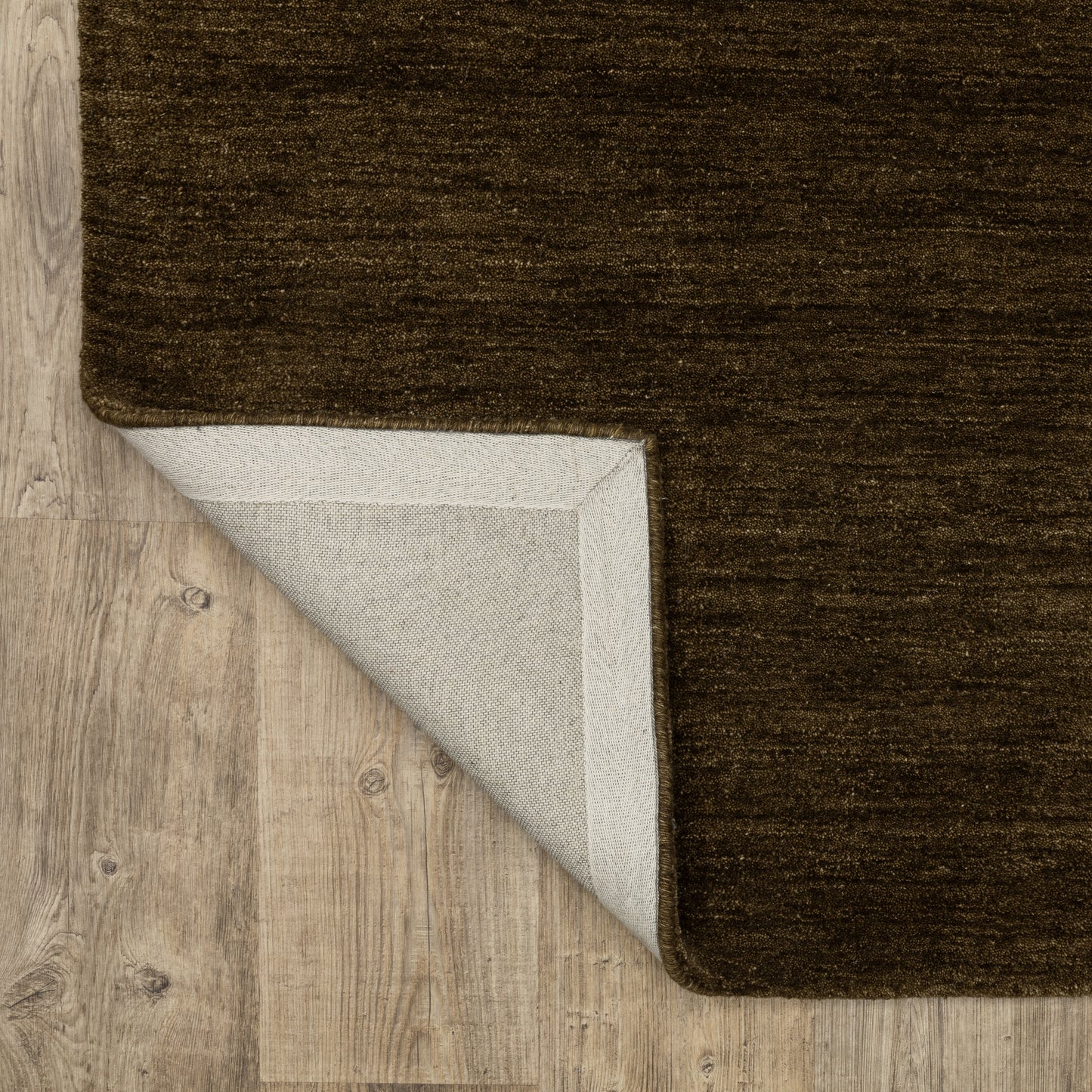 Aniston Ii Solid Brown/ Brown Cut Pile Rug
