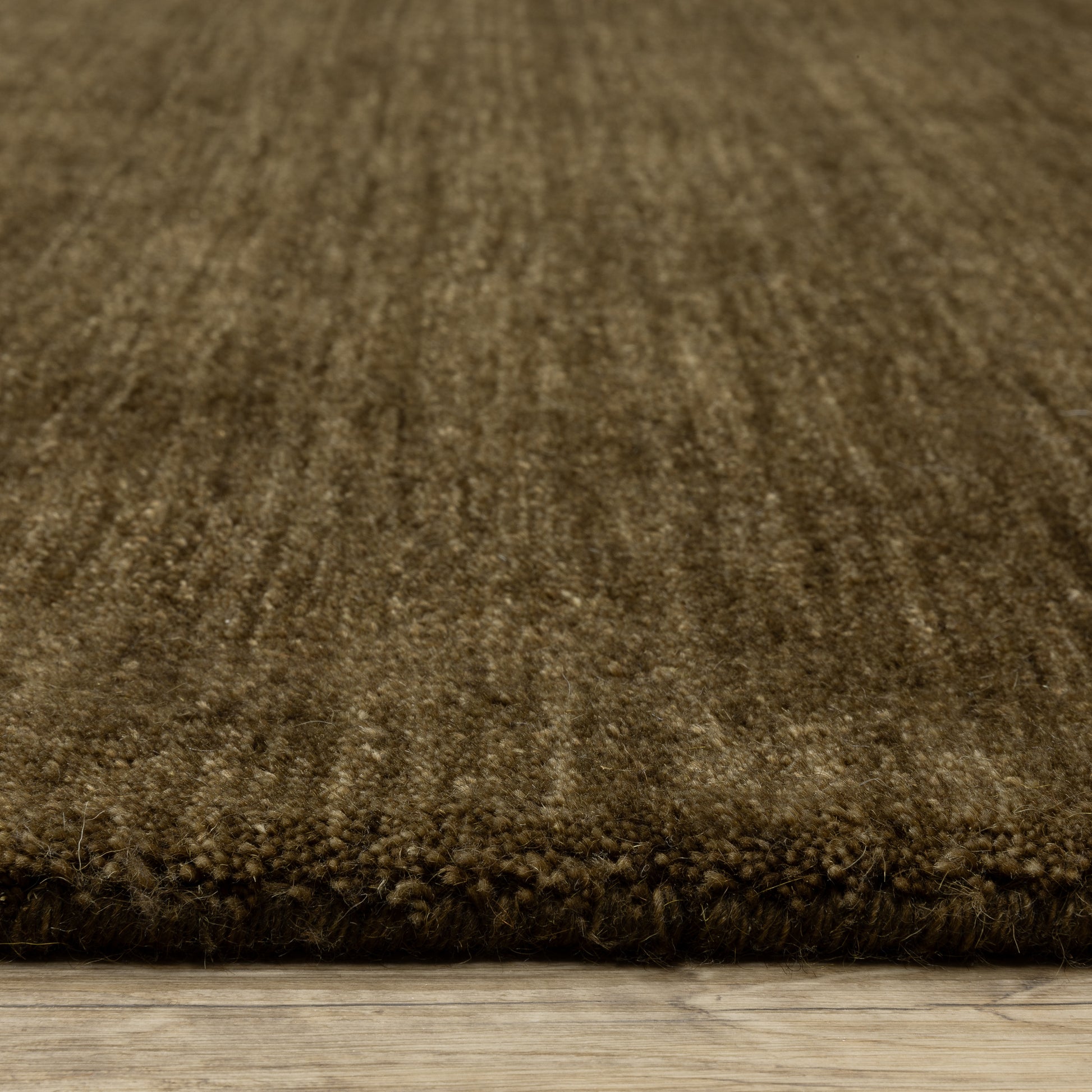 Aniston Ii Solid Brown/ Brown Cut Pile Rug
