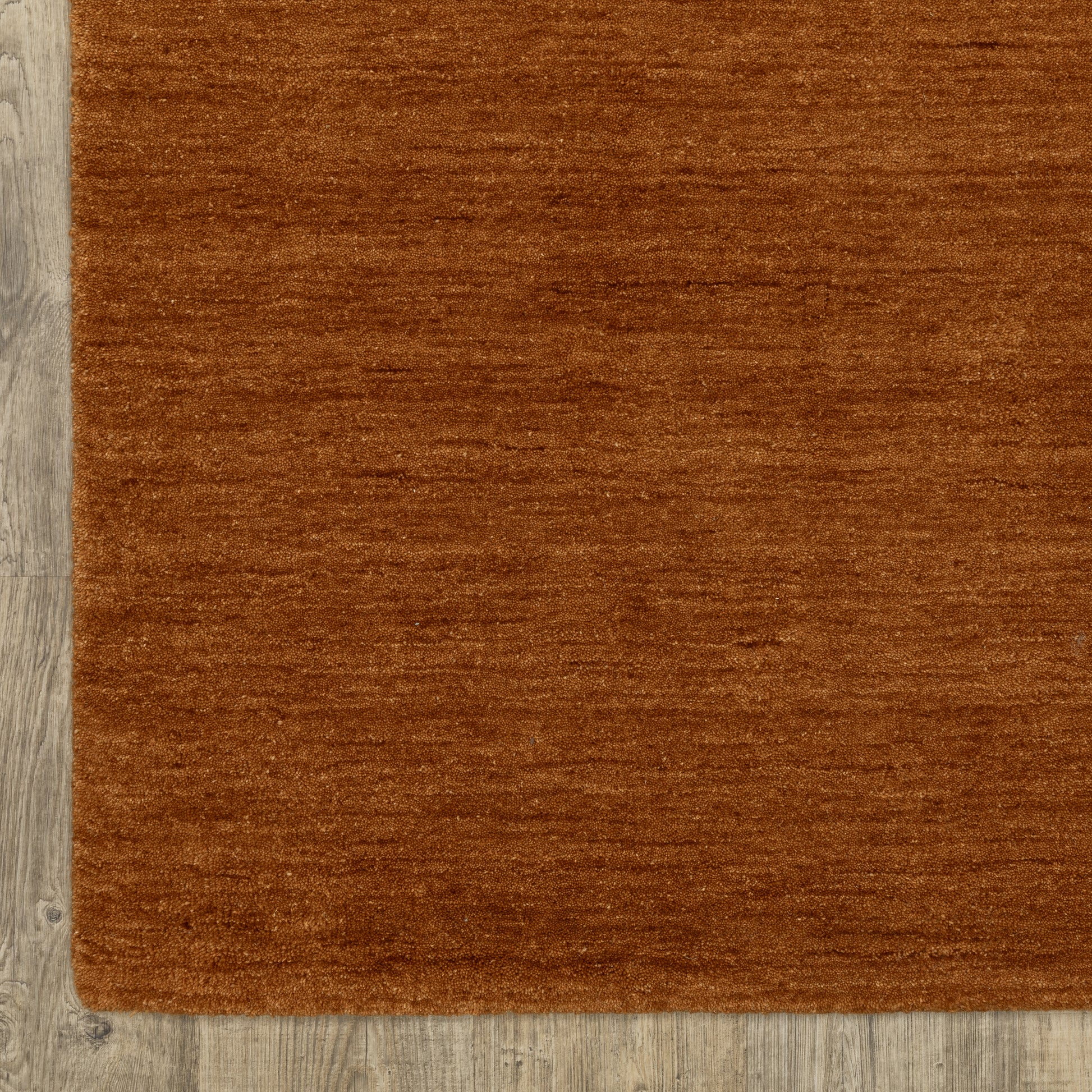 Aniston Ii Solid Rust/ Rust Cut Pile Rug