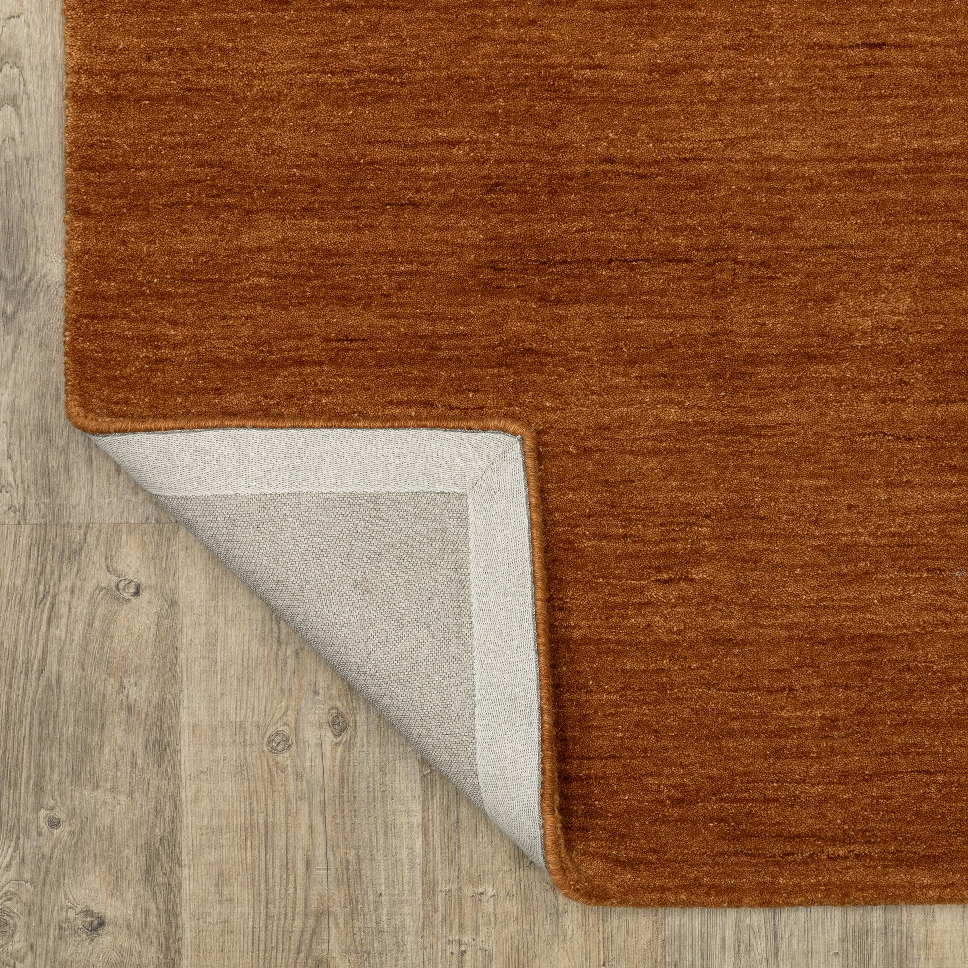 Aniston Ii Solid Rust/ Rust Cut Pile Rug