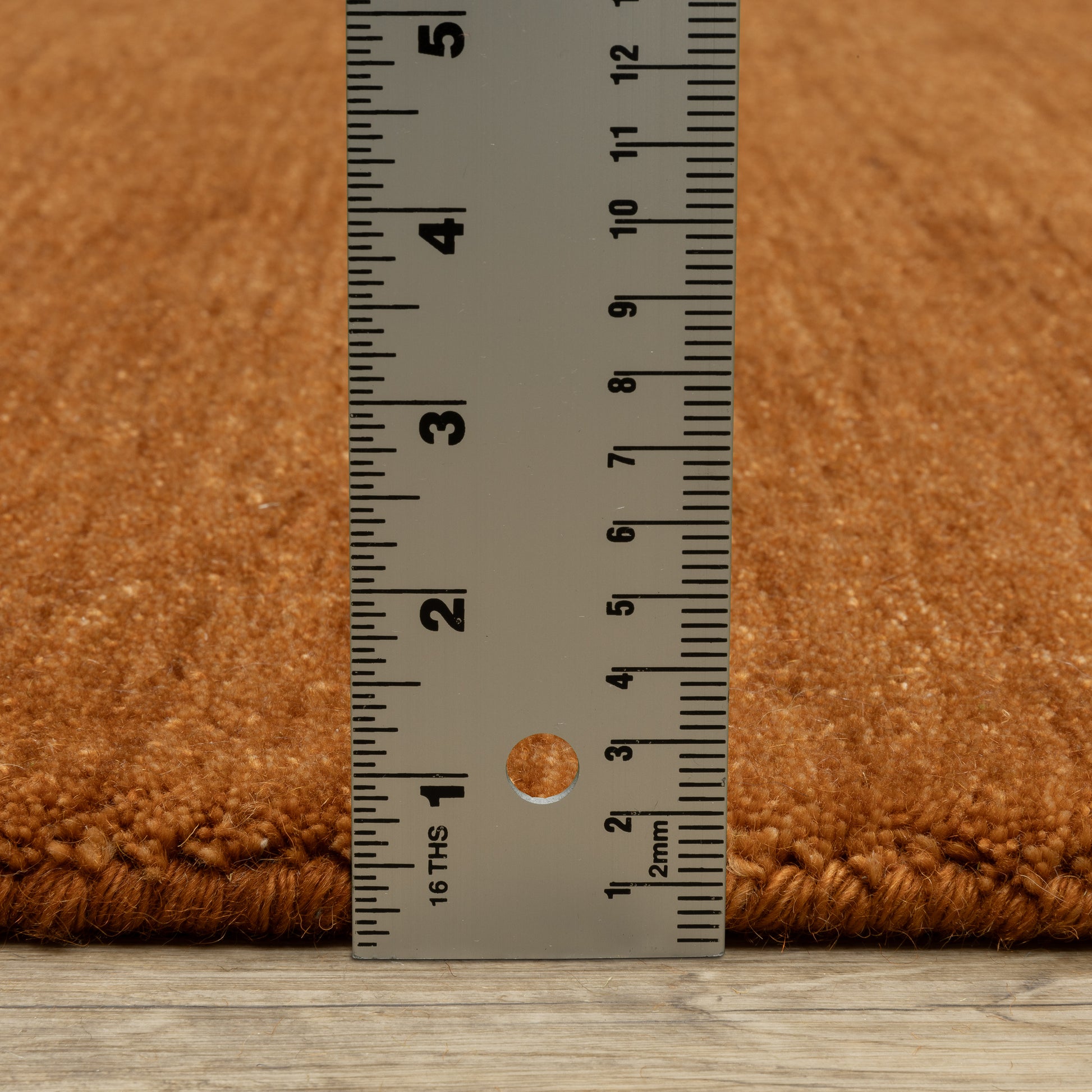 Aniston Ii Solid Rust/ Rust Cut Pile Rug