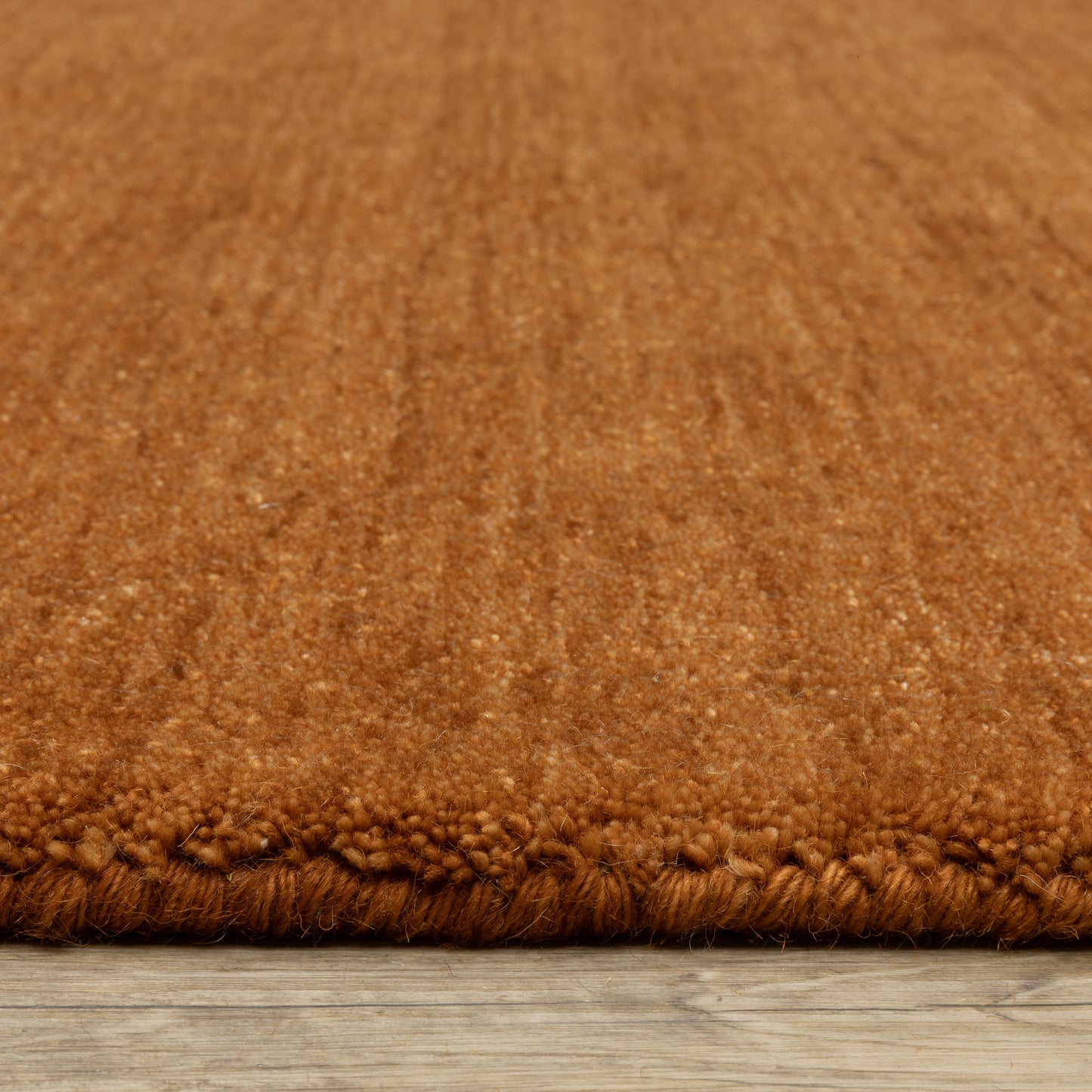 Aniston Ii Solid Rust/ Rust Cut Pile Rug