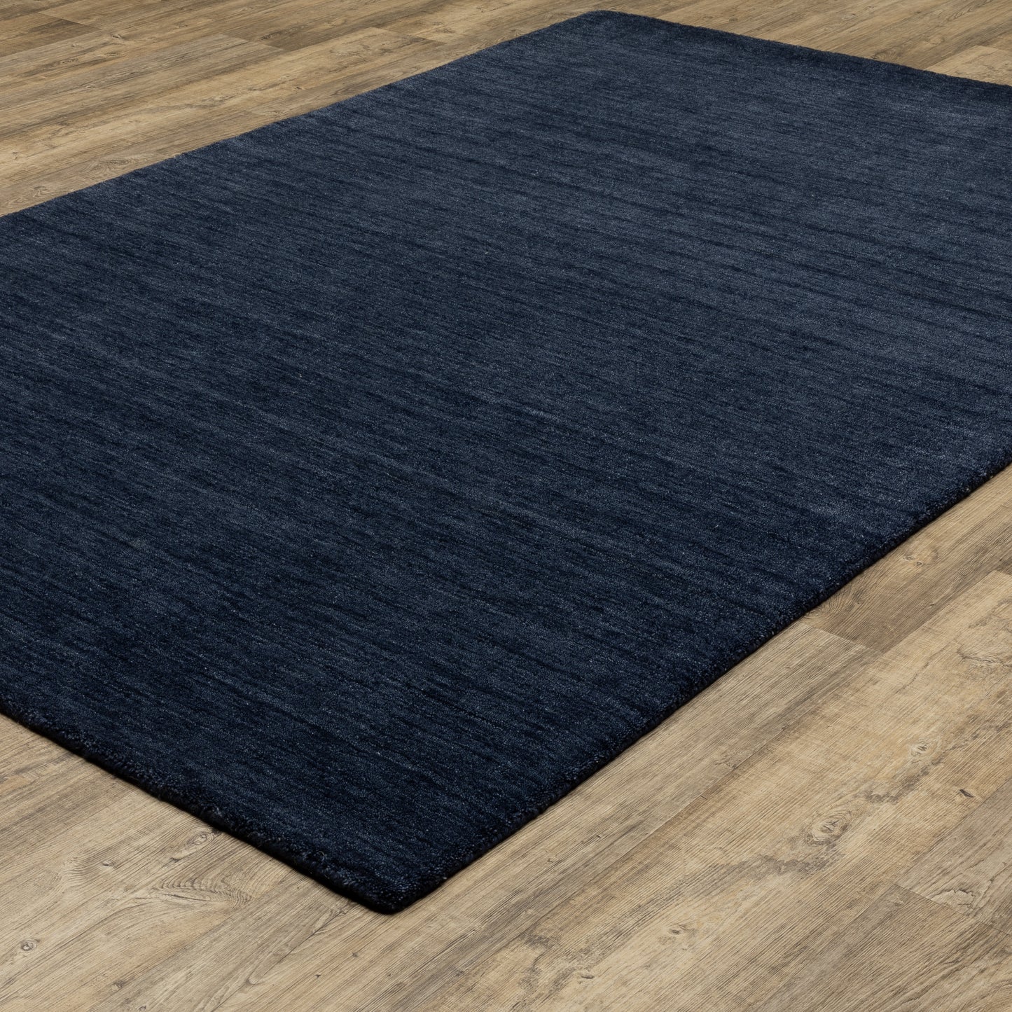 Aniston Ii Solid Blue/ Blue Cut Pile Rug