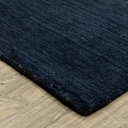 Aniston Ii Solid Blue/ Blue Cut Pile Rug
