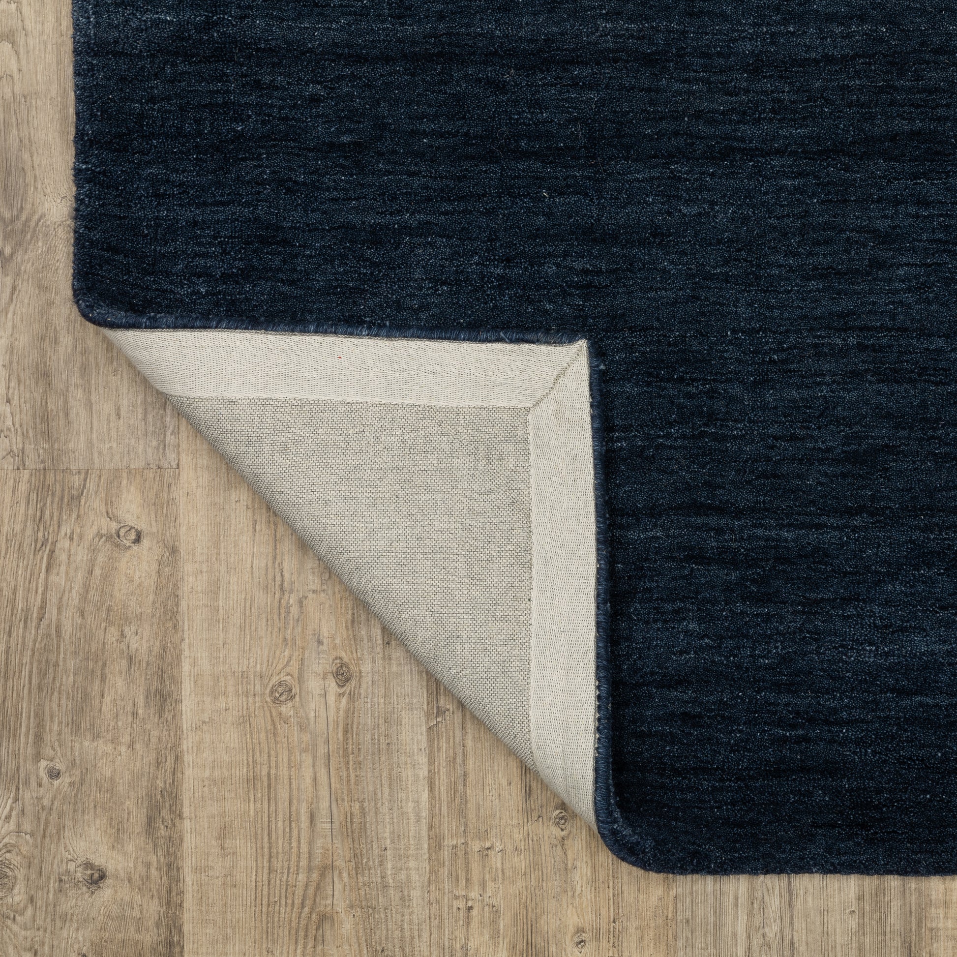 Aniston Ii Solid Blue/ Blue Cut Pile Rug
