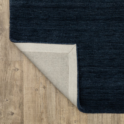 Aniston Ii Solid Blue/ Blue Cut Pile Rug