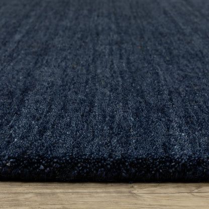 Aniston Ii Solid Blue/ Blue Cut Pile Rug