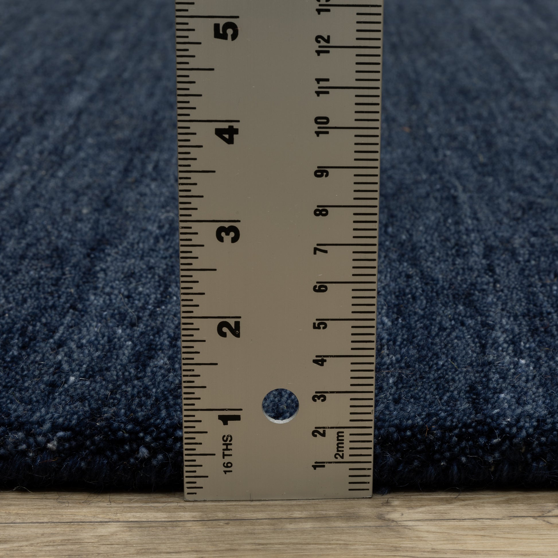 Aniston Ii Solid Blue/ Blue Cut Pile Rug