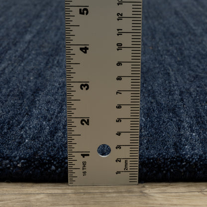 Aniston Ii Solid Blue/ Blue Cut Pile Rug