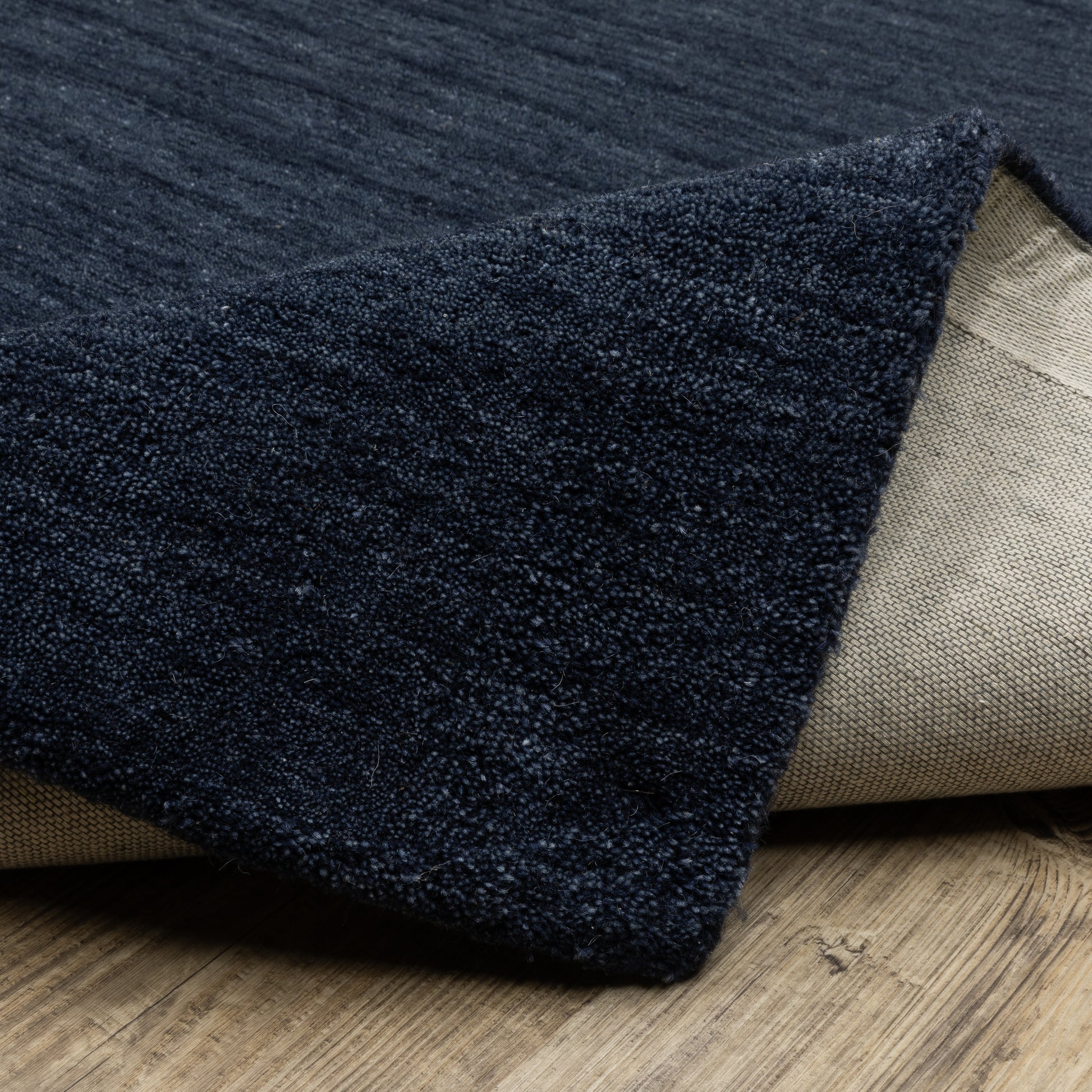 Aniston Ii Solid Blue/ Blue Cut Pile Rug