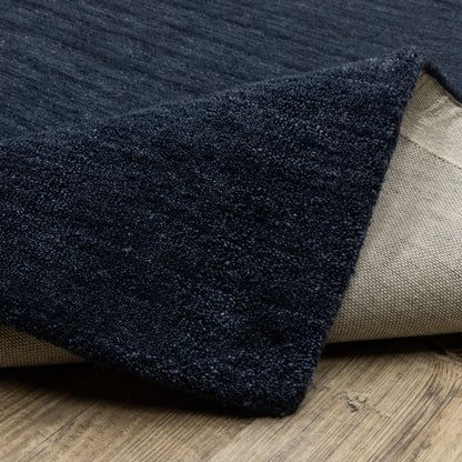 Aniston Ii Solid Blue/ Blue Cut Pile Rug