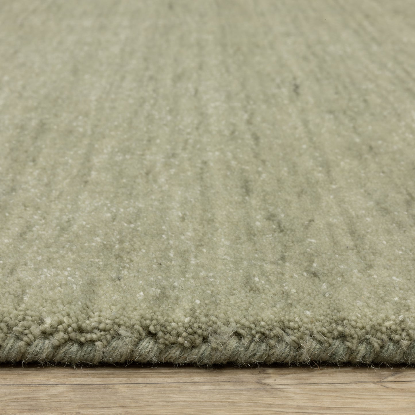 Aniston Ii Solid Green/ Green Cut Pile Rug
