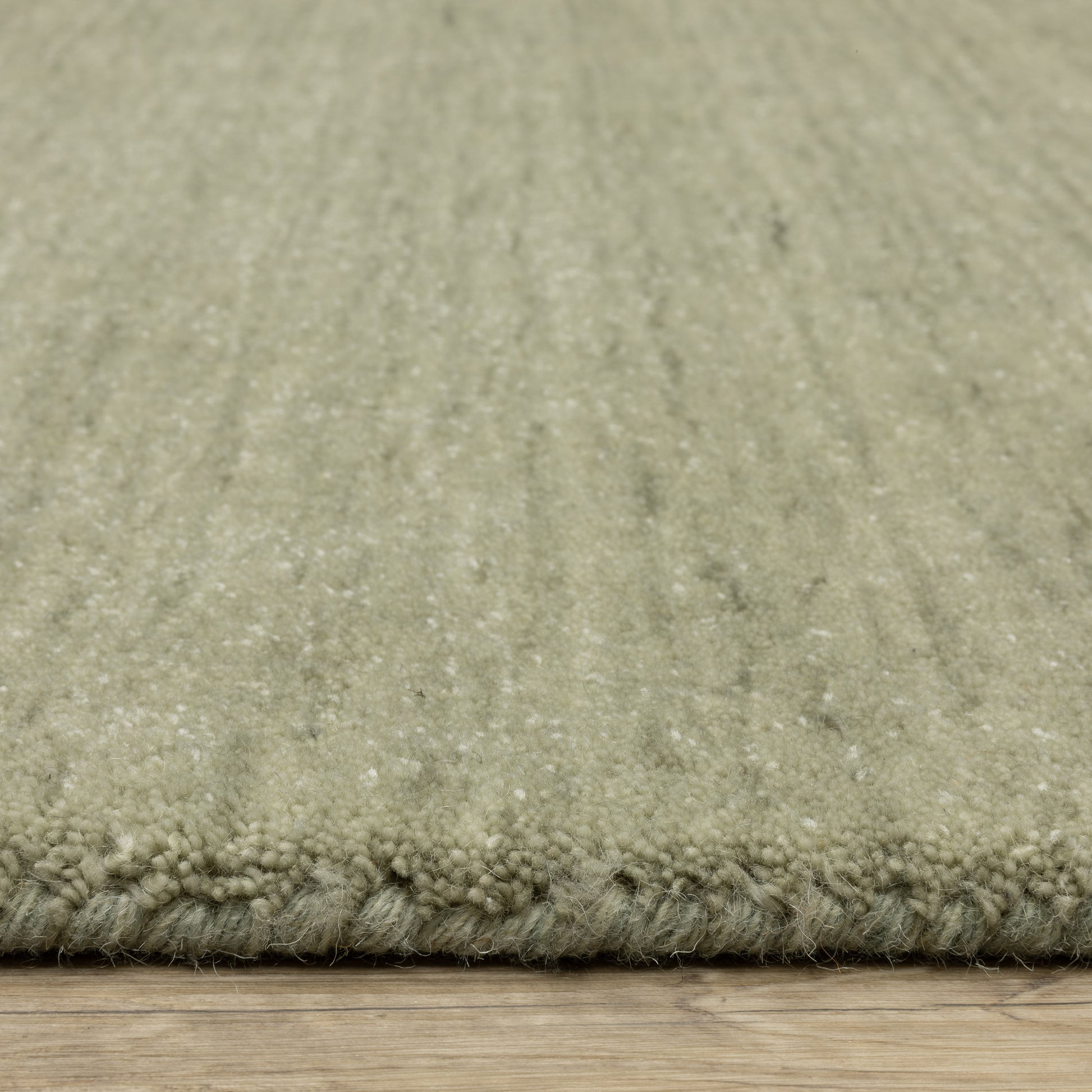 Aniston Ii Solid Green/ Green Cut Pile Rug