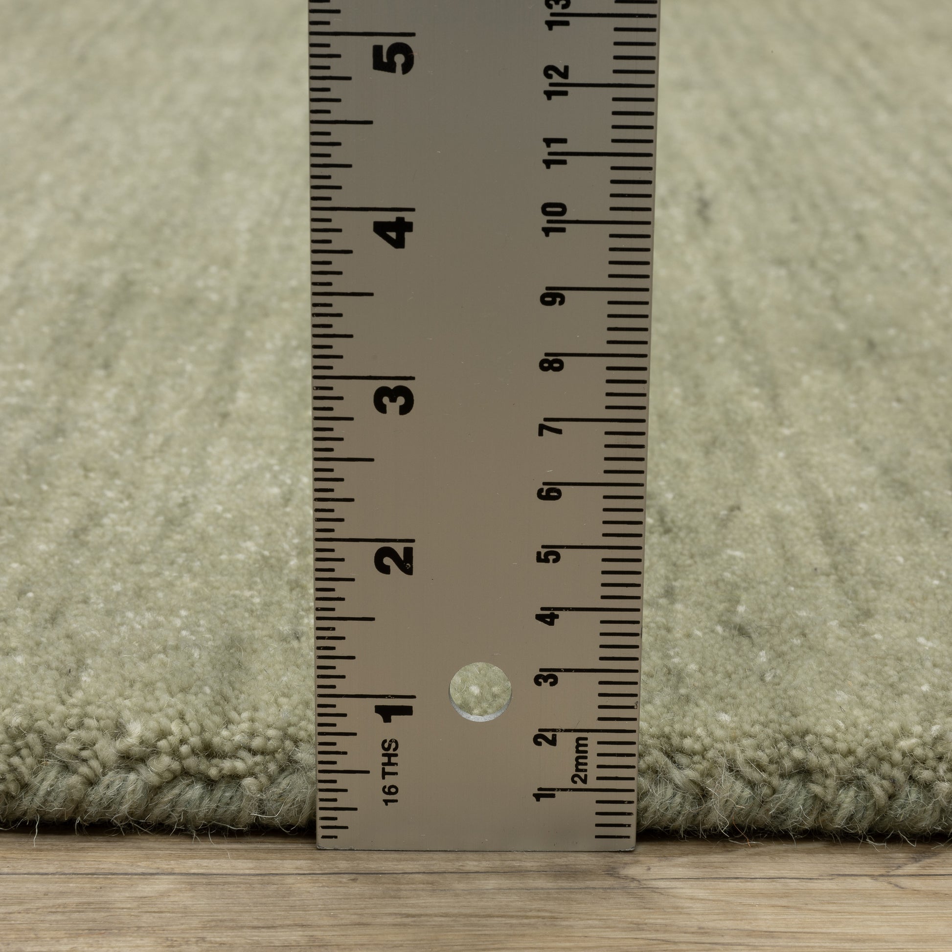 Aniston Ii Solid Green/ Green Cut Pile Rug