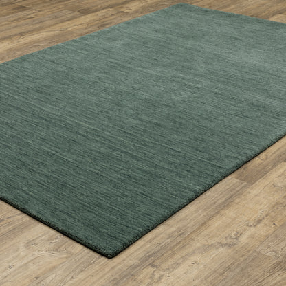 Aniston Ii Solid Blue/ Blue Cut Pile Rug