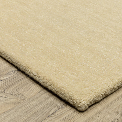 Aniston Ii Solid Beige/ Beige Cut Pile Rug