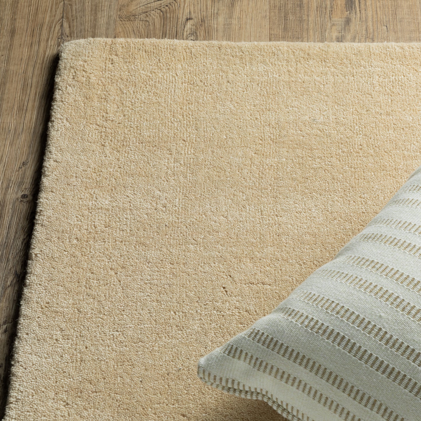 Aniston Ii Solid Beige/ Beige Cut Pile Rug