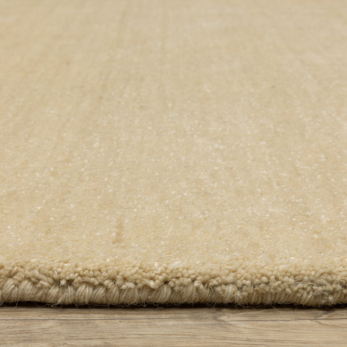 Aniston Ii Solid Beige/ Beige Cut Pile Rug