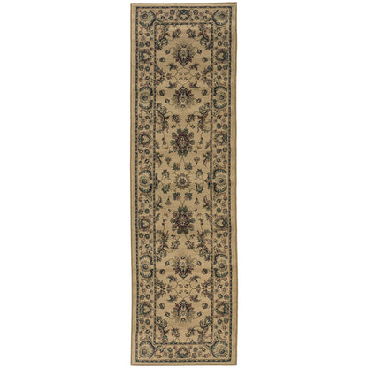 Ariana 311I Ivory/ Green Oriental Rug