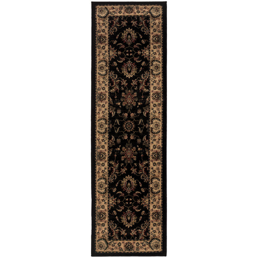 Ariana 311K Black/ Ivory Oriental Rug