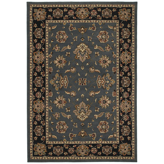 Ariana 623H3 Blue Floral Rug