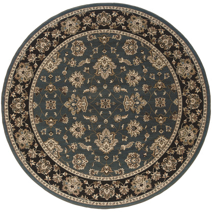 Ariana 623H3 Blue Floral Rug