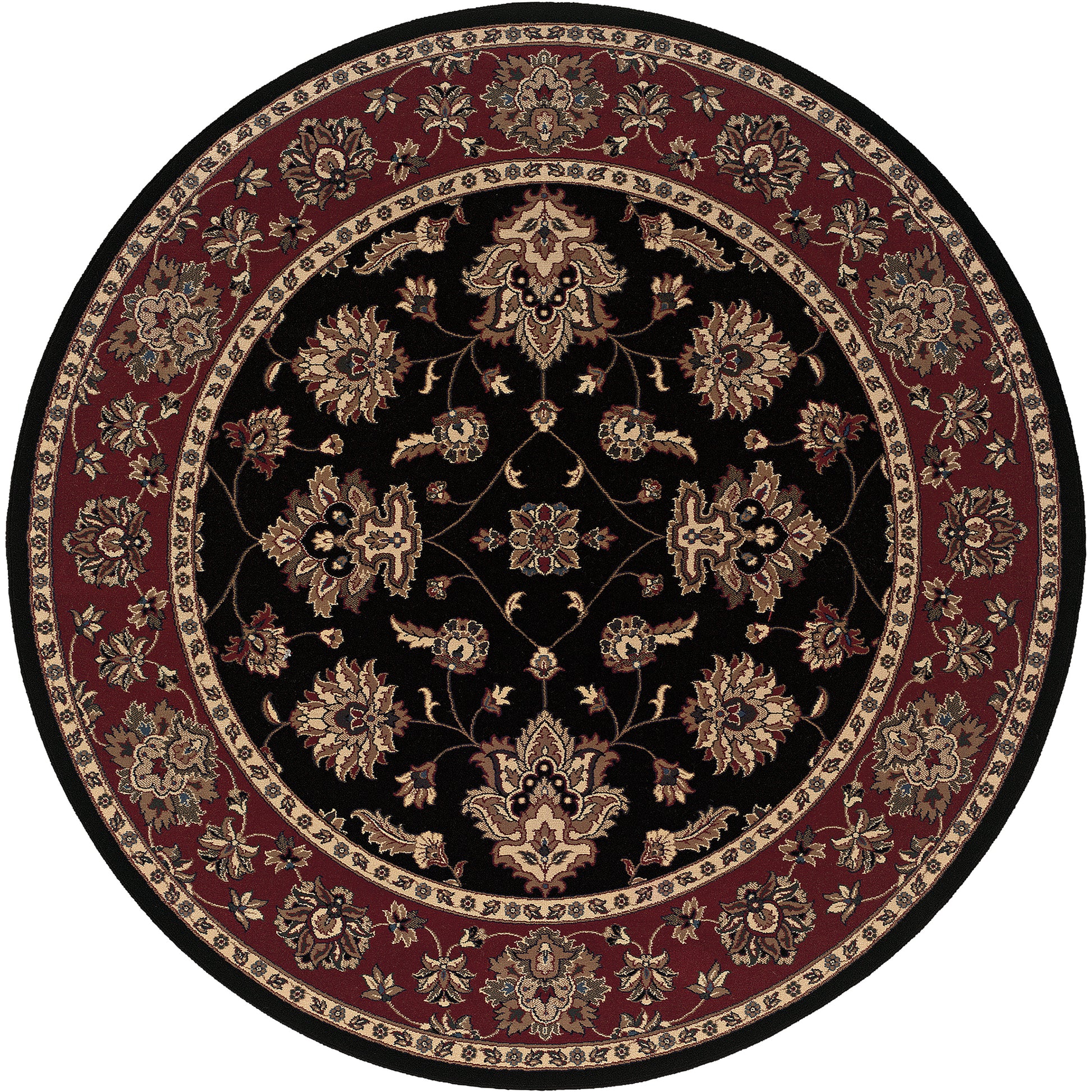 Ariana 623M3 Black Floral Rug
