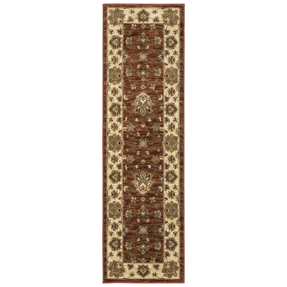 Ariana 623V3 Red Floral Rug