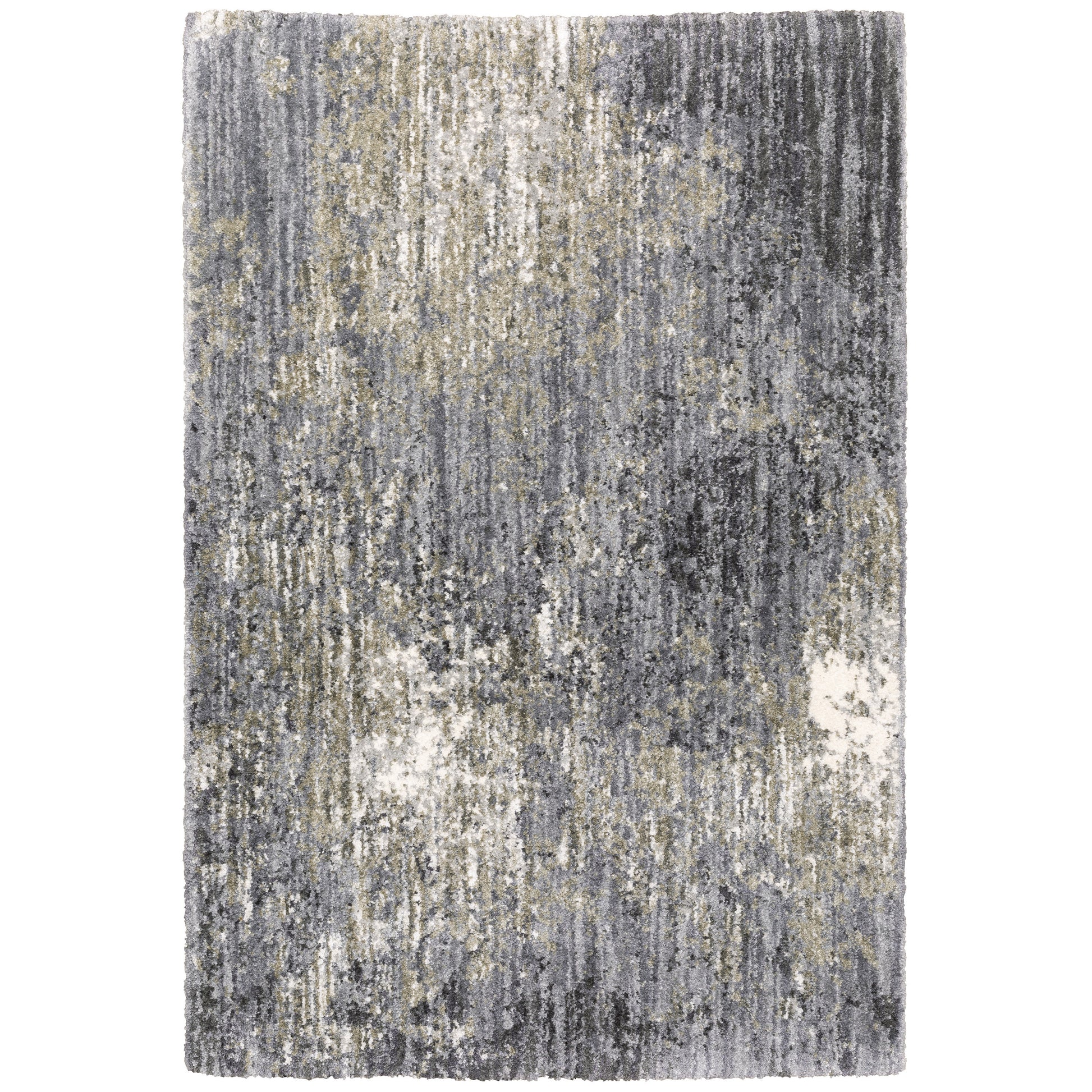 Aspen 2060W Grey Shag Rug