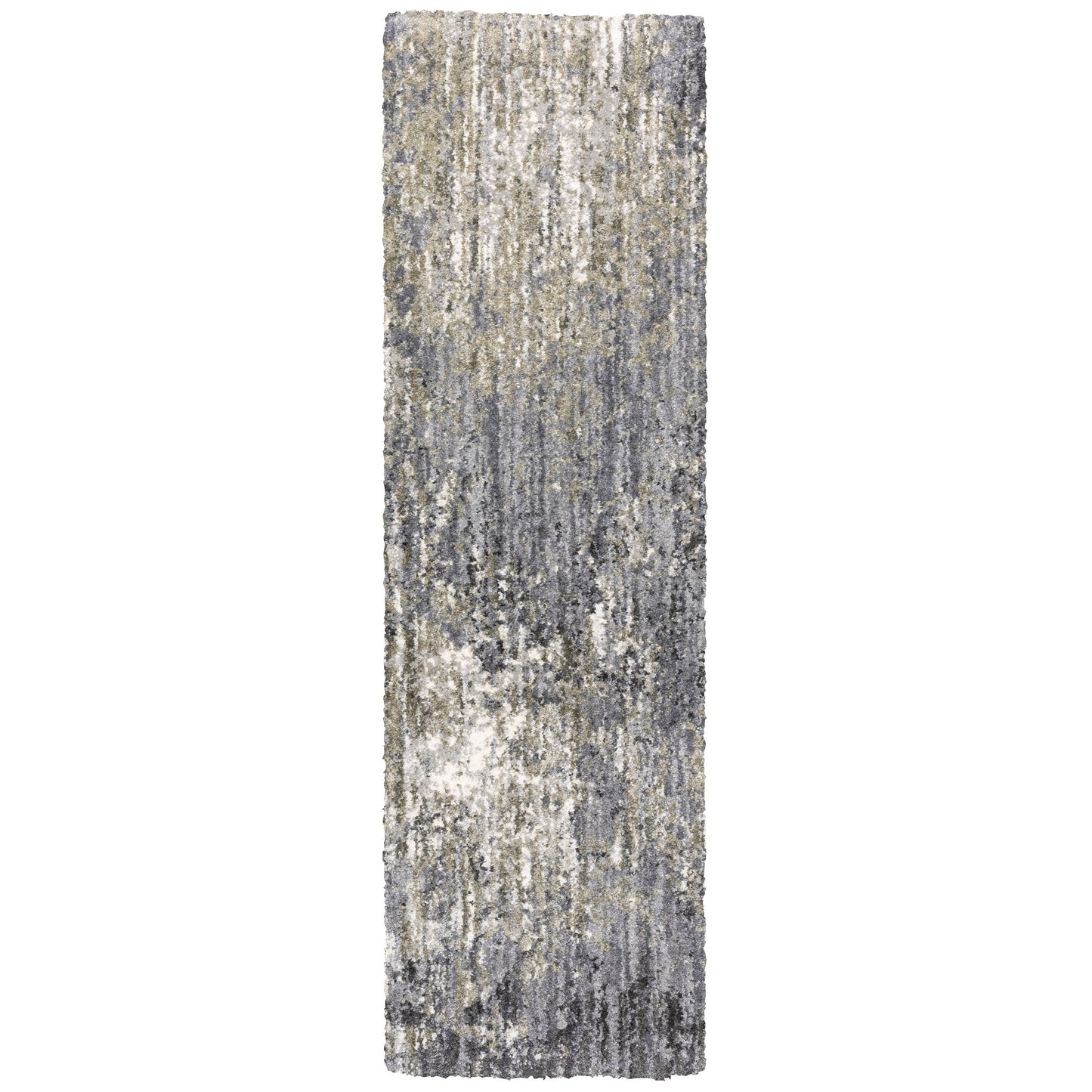 Aspen 2060W Grey Shag Rug