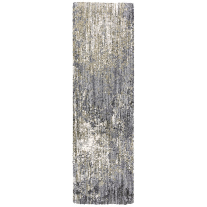 Aspen 2060W Grey Shag Rug