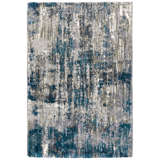 Aspen 2061L Grey Shag Rug