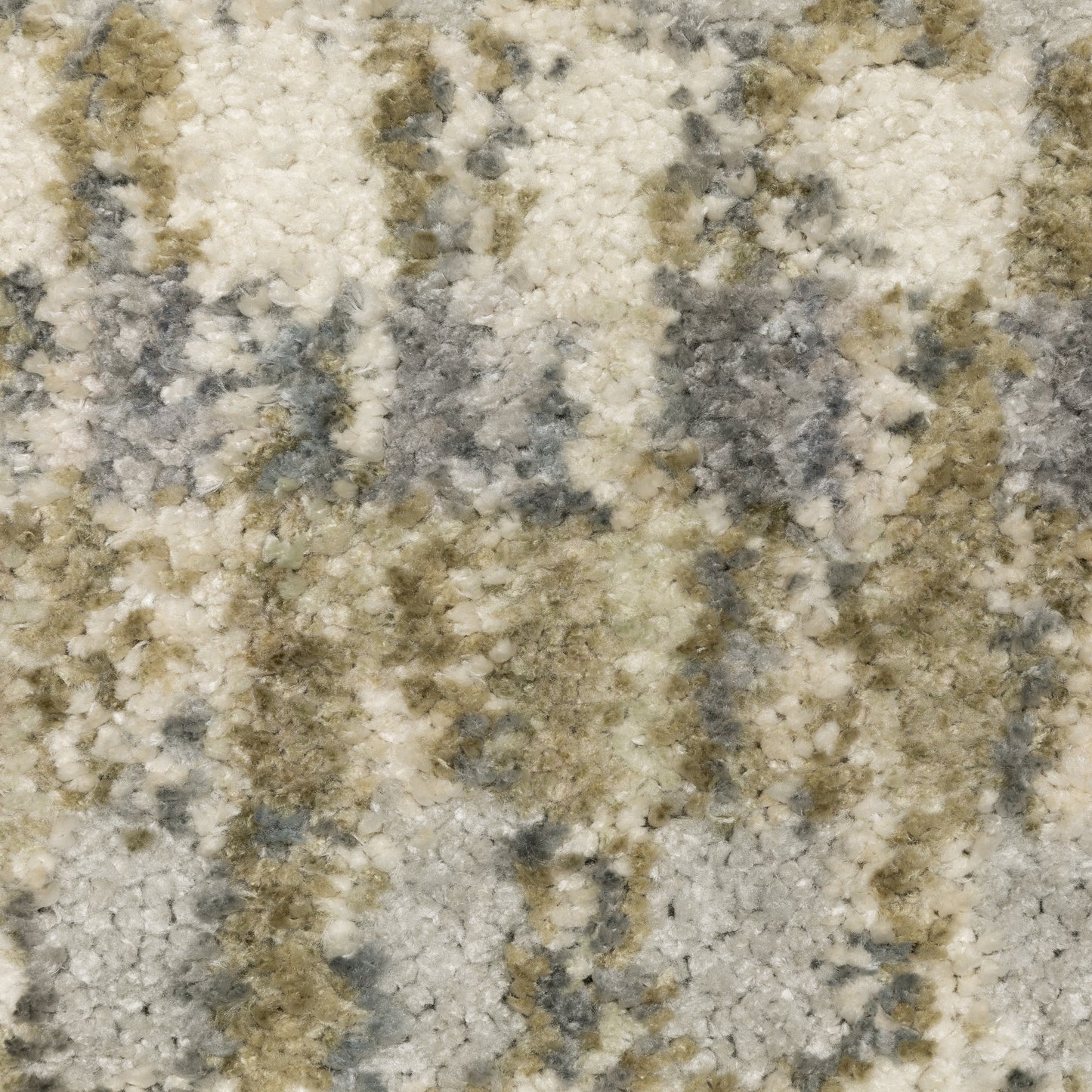 Aspen Stripe Gold/ Grey Distressed Cut Pile Rug