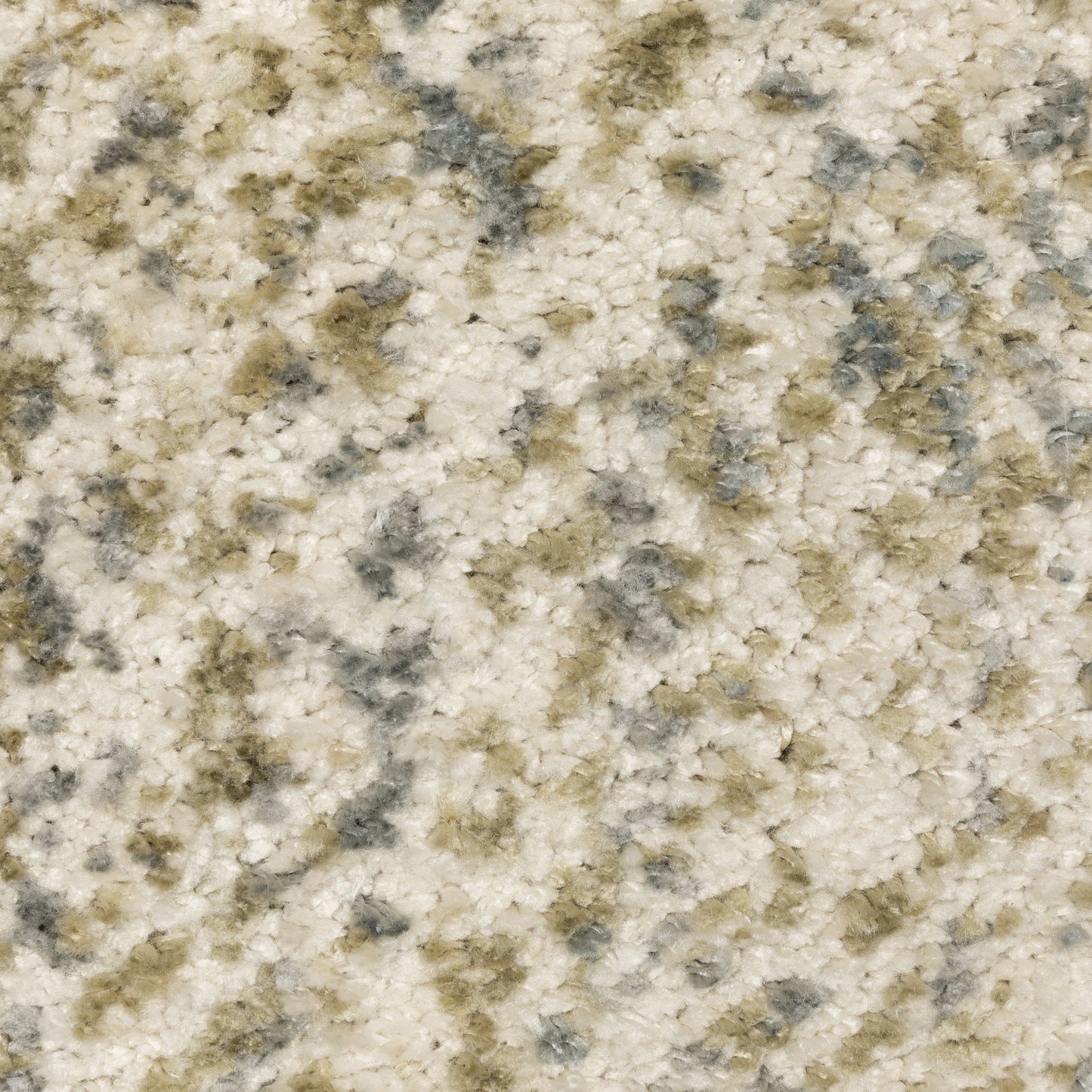 Aspen Distressed Ivory/ Gold Abstract Cut Pile Rug