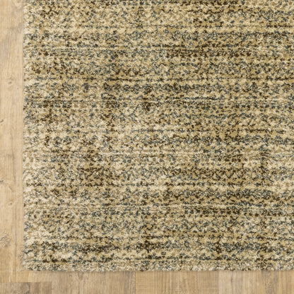 Astor Distressed Beige/ Brown Abstract Cut Pile Rug