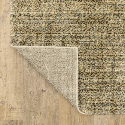 Astor Distressed Beige/ Brown Abstract Cut Pile Rug
