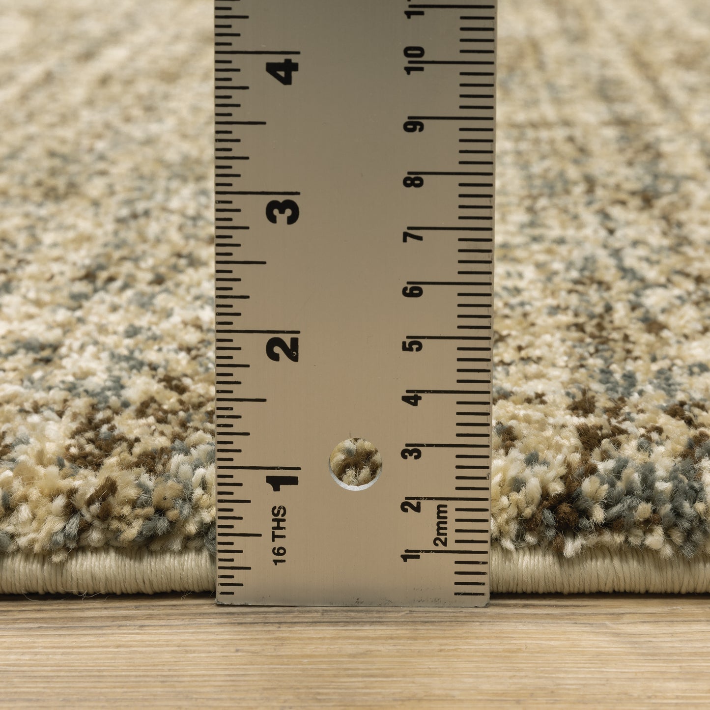 Astor Distressed Beige/ Brown Abstract Cut Pile Rug