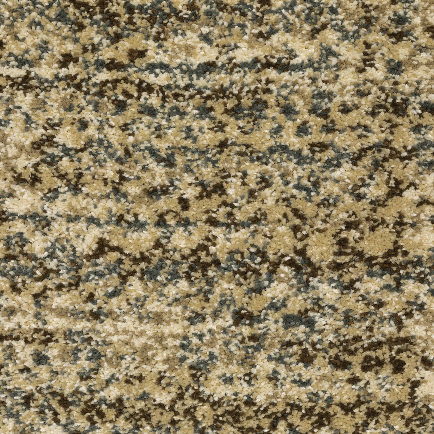 Astor Distressed Beige/ Brown Abstract Cut Pile Rug
