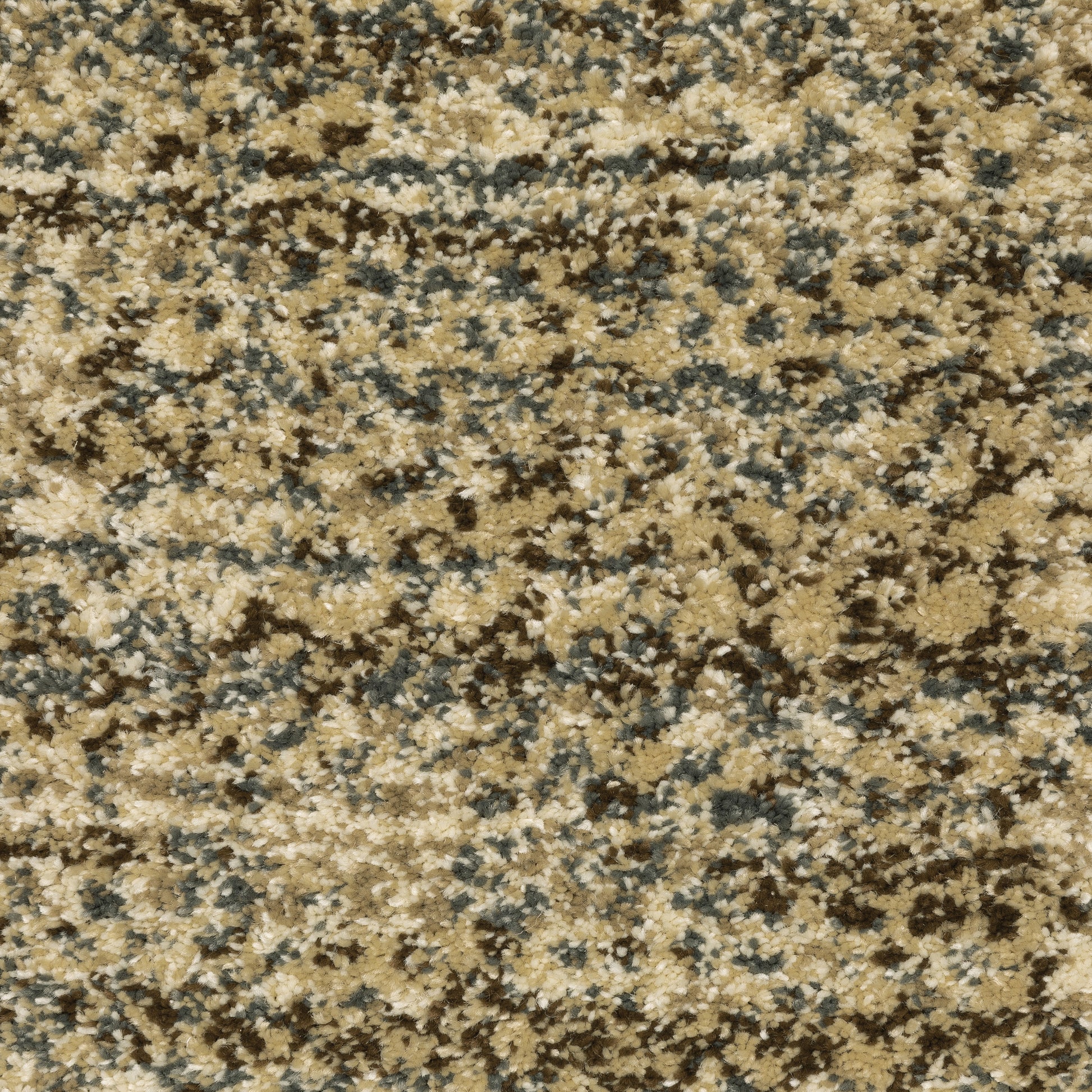 Astor Distressed Beige/ Brown Abstract Cut Pile Rug