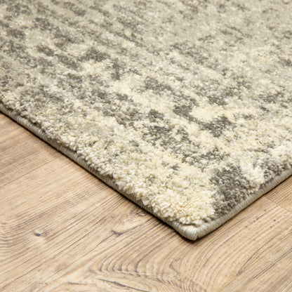 Astor Distressed Beige/ Grey Cut Pile Rug