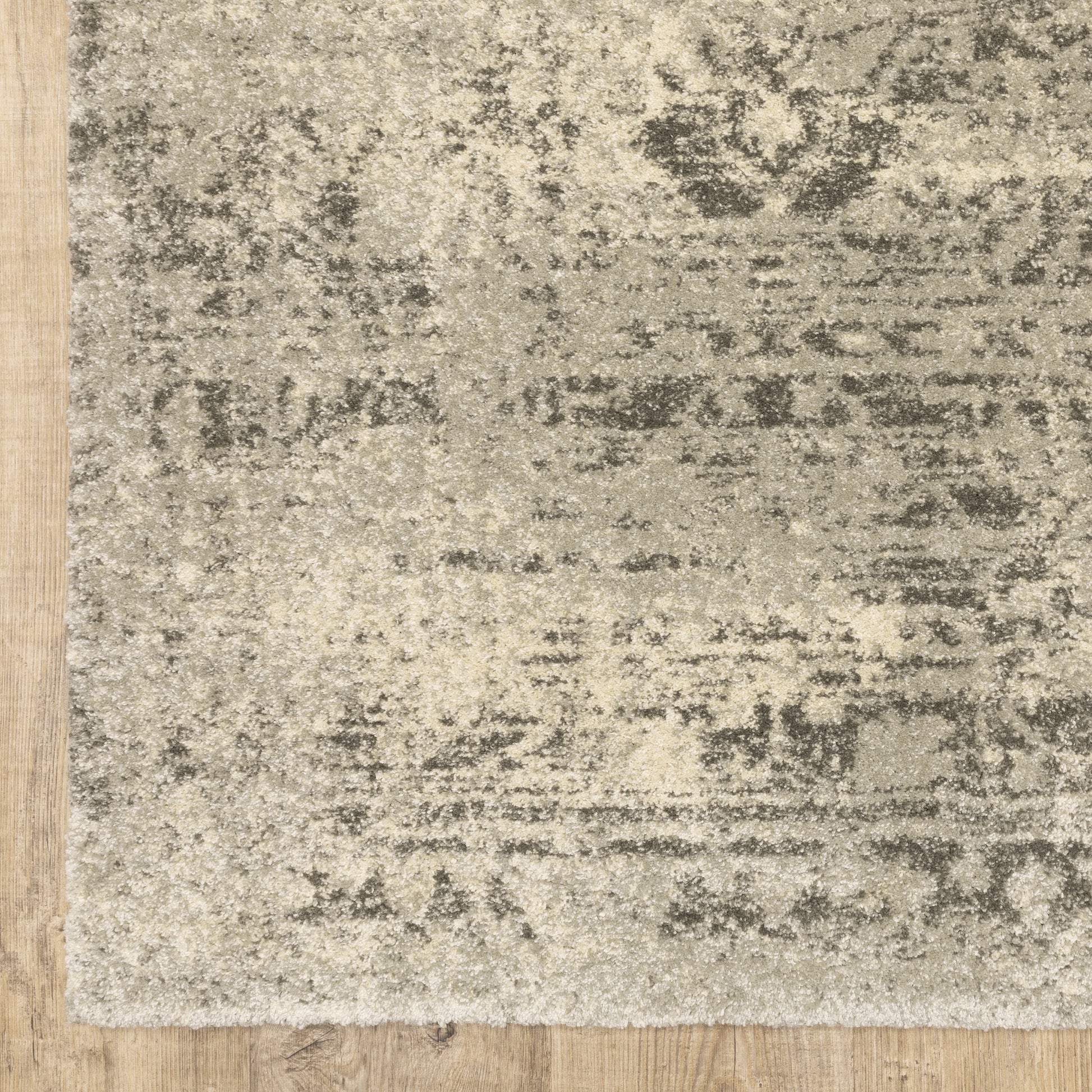 Astor Distressed Beige/ Grey Cut Pile Rug